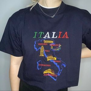 Italia double lined crop shirt